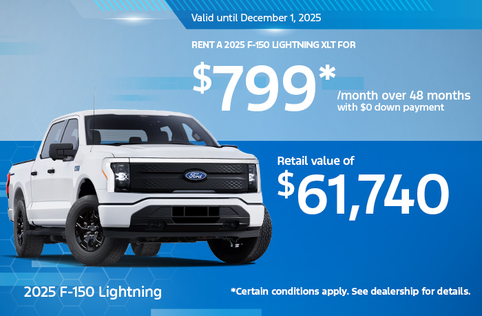 Bannière de F-150 Lightning 2025